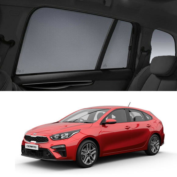 Car Sun Shade For KIA Cerato HatchBack 2019-2022 BD | Car Shades | Magnetic Car Window Sun Shades | Snap Shades Alternative 