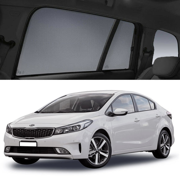Car Sun Shade For KIA Cerato Hatchback 2013-2019 YD | Car Shades | Magnetic Car Window Sun Shades | Snap Shades Alternative 