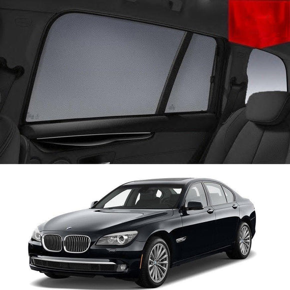 Car Sun Shade For BMW 7 Series 2009-2015 F02  | Car Shades | Magnetic Car Window Sun Shades | Snap Shades Alternative 