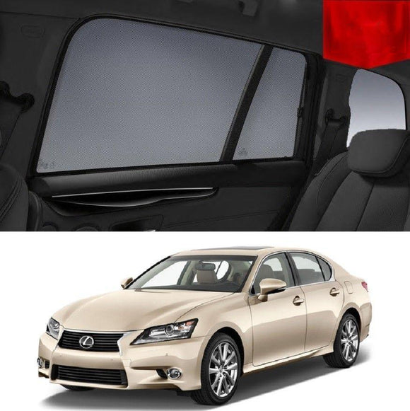 Car Sun Shade For LEXUS 2011-2015 GS   | Car Shades | Magnetic Car Window Sun Shades | Snap Shades Alternative 