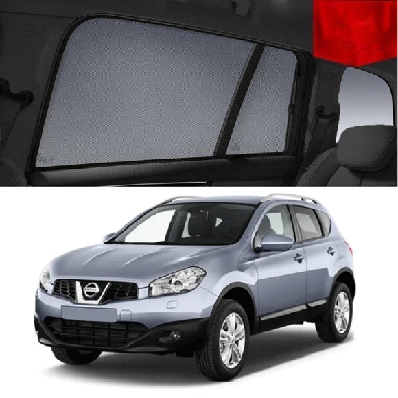 Car Sun Shade For Nissan Dualis 2006-2013 J10  | Car Shades | Snap On Shades Magnetic Window Blind(Not Fit 7 Seaters) | Snap Shades Alternative 
