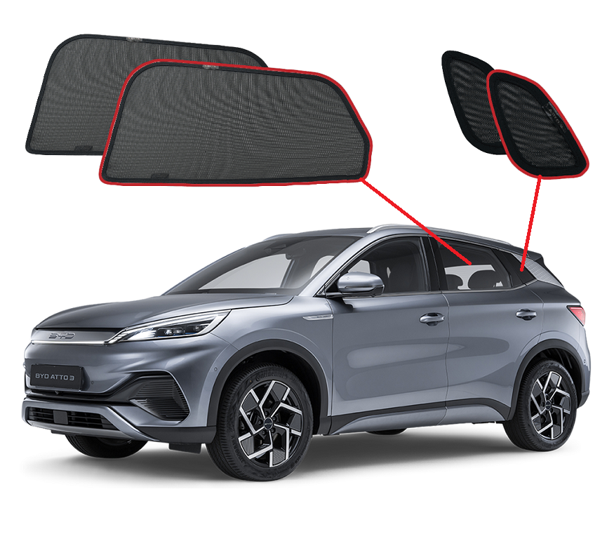 BYD ATTO 3 2021-2026 EV | Car Shades Snap on Car Window Sun Shades