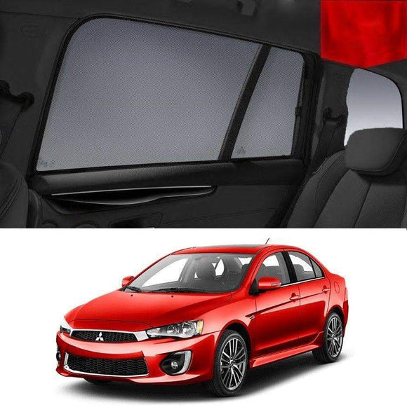 Car Sun Shade For Mitsubishi LANCER 2015-2017 CF   | Car Shades | Magnetic Car Window Sun Shades | Snap Shades Alternative 