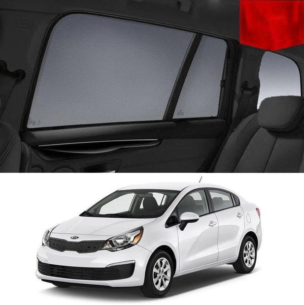 Car Sun Shade For KIA RIO 2010-2017 UB | Car Shades | Magnetic Car Window Sun Shades | Snap Shades Alternative 