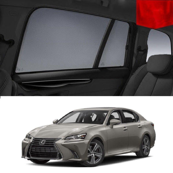 Car Sun Shade For LEXUS 2015-2018 GS   | Car Shades | Magnetic Car Window Sun Shades | Snap Shades Alternative 