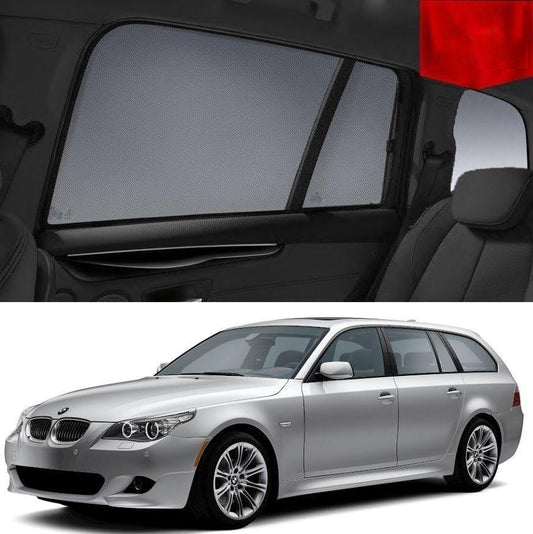 Car Sun Shade For BMW 5 Series 2005-2009 E61  | Car Shades | Magnetic Car Window Sun Shades | Snap Shades Alternative 