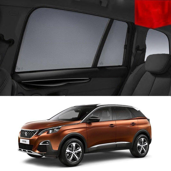 Car Sun Shade For PEUGEOT 3008 2017-2021  | Car Shades | Magnetic Car Window Sun Shades | Snap Shades Alternative 