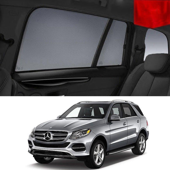 Car Sun Shade For MERCEDES-BENZ GLE SUV 2015-2018 W166   | Car Shades | Magnetic Car Window Sun Shades | Snap Shades Alternative 