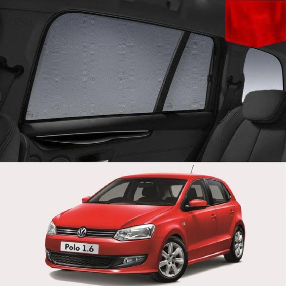 Car Sun Shade For Volkswagen POLO HATCHBACK 2009-2017   | Car Shades | Magnetic Car Window Sun Shades | Snap Shades Alternative 