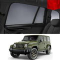 JEEP Wrangler SUV 4D 2007-2017 JK | Car Shades Snap On Car Window Sun Shades