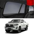 TOYOTA HILUX Double Cab 2015-2024 | Car Shades Snap On Car Window Sun Shades