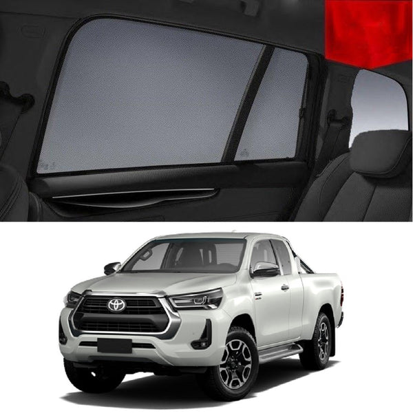 TOYOTA HILUX Double Cab 2015-2024 | Car Shades Snap On Car Window Sun Shades