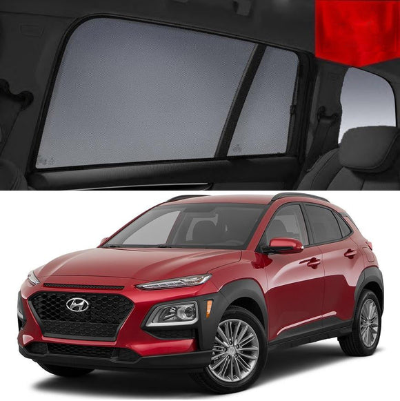 Car Sun Shade For Hyundai Kona OS 2017-2022 | Car Shades | Magnetic Car Window Sun Shades | Snap Shades Alternative 