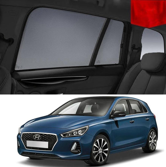 Car Sun Shade For Hyundai i30 2017-2022 PD | Car Shades | Magnetic Car Window Sun Shades | Snap Shades Alternative 