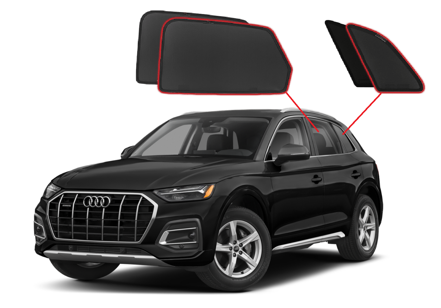AUDI Q5 2017-2026 | Car Shades Snap on Car Window Sun Shades