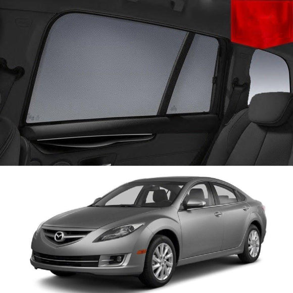 Car Sun Shade For Mazda 6 GH Sedan 2008-2012   | Car Shades | Magnetic Car Window Sun Shades | Snap Shades Alternative 