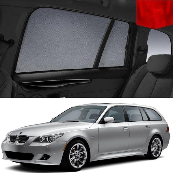 Car Sun Shade For BMW 5 Series 2005-2009 E61  | Car Shades | Magnetic Car Window Sun Shades | Snap Shades Alternative 