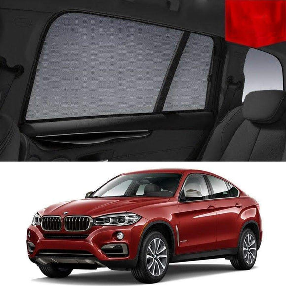 Car Sun Shade For BMW X6 2014-2019 F16   | Car Shades | Magnetic Car Window Sun Shades | Snap Shades Alternative 