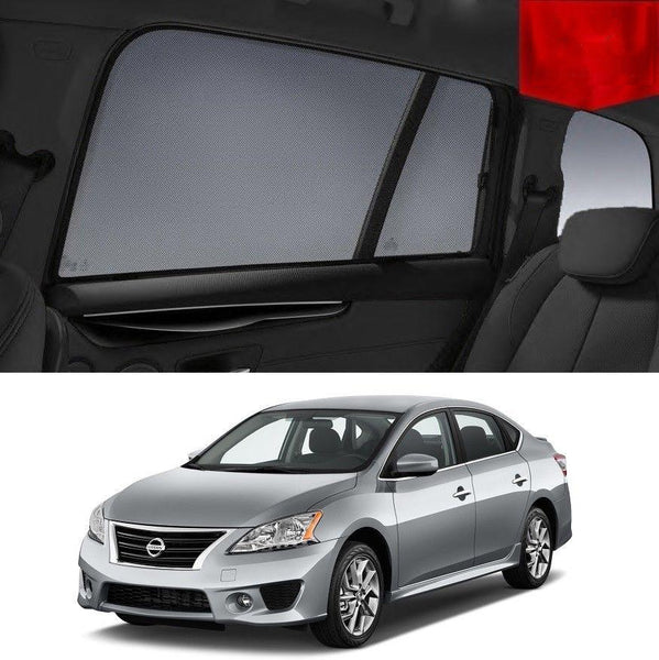 Car Sun Shade For Nissan Pulsar Sedan 2013-2017 B17  | Car Shades | Magnetic Car Window Sun Shades | Snap Shades Alternative 