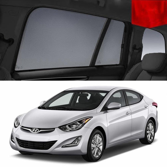 Car Sun Shade For Hyundai Elantra 2010-2015 MD | Car Shades | Magnetic Car Window Sun Shades | Snap Shades Alternative 