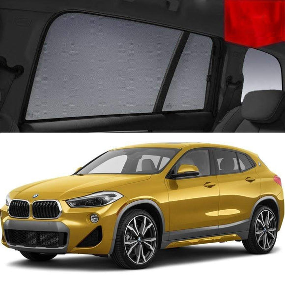 Car Sun Shade For BMW X2 2018-2022 F39 | Car Shades | Magnetic Car Window Sun Shades | Snap Shades Alternative 
