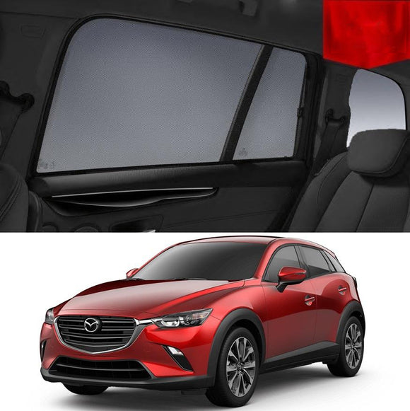 Car Sun Shade For Mazda CX-3 DK 2015-2022 | Car Shades | Magnetic Car Window Sun Shades | Snap Shades Alternative 