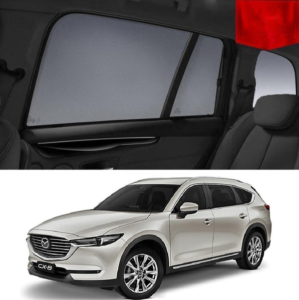 Car Sun Shade For Mazda CX-8 KG 2018-2022 | Car Shades | Magnetic Car Window Sun Shades | Snap Shades Alternative 