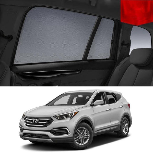 Car Sun Shade For Hyundai Santa Fe 2012-2018 DM | Car Shades | Magnetic Car Window Sun Shades | Snap Shades Alternative 